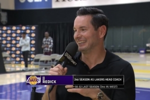 雷迪克：我還沒(méi)和詹姆斯打過(guò)高爾夫 他在中國(guó)行后和老婆去旅游了