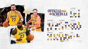 湖人官推曬湖人賽程壁紙：更新下手機(jī)屏幕吧 新賽季即將到來
