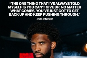 76人官推曬恩比德言論：我告訴自己 無論如何都不能放棄！