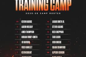 火箭公布訓(xùn)練營名單：杜蘭特&申京領(lǐng)銜 范弗里特在列 共18人
