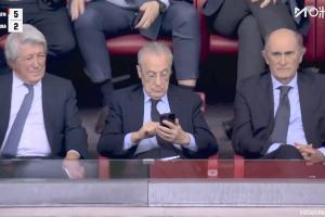 世體：弗洛倫蒂諾并未隨皇馬前往阿拉木圖客場，他去支持籃球隊(duì)了