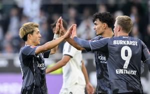 2100萬超值！堂安律單場助攻雙響+7場4球4助，法鷹連入6球6-4門興