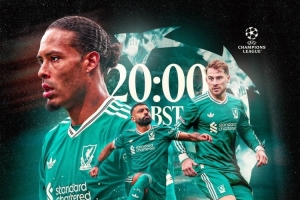 利物浦發(fā)布?xì)W冠海報(bào)：薩拉赫、范迪克、麥卡利斯特出鏡