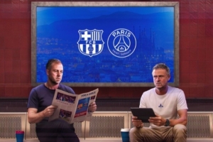 教練對(duì)決！巴薩發(fā)布戰(zhàn)巴黎海報(bào)：弗里克對(duì)決恩里克