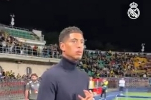 皇馬官方曬球員賽前踩場(chǎng)視頻，貝林厄姆、赫伊森等人出鏡