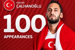 土耳其國門祝賀恰20國家隊(duì)百場(chǎng)：他是領(lǐng)袖，希望未來創(chuàng)造更多紀(jì)錄