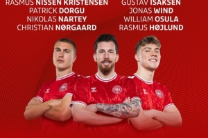 丹麥?zhǔn)李A(yù)賽名單：小舒梅切爾、埃里克森領(lǐng)銜，霍伊倫、多爾古在列