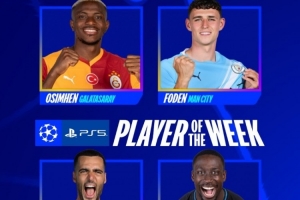 歐冠本周最佳球員候選：奧斯梅恩、福登、梅里諾、博爾赫斯在列