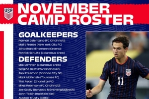 美國隊名單：巴洛貢、阿隆森、德斯特在列，未征召普利西奇