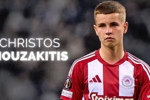 斯基拉：多隊(duì)有意18歲中場(chǎng)穆扎基蒂斯，奧林匹亞科斯要價(jià)3000萬(wàn)歐