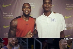 時(shí)光荏苒！八年級的艾頓曾參加過詹姆斯訓(xùn)練營 如今同場競技