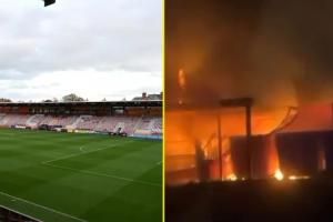 禍不單行！英甲兩俱樂部主場接連遭遇火災，有一例為人為縱火??