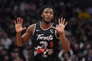 先發(fā)制人！奎克利三分命中后又送助攻 猛龍開(kāi)場(chǎng)12-0領(lǐng)先籃網(wǎng)