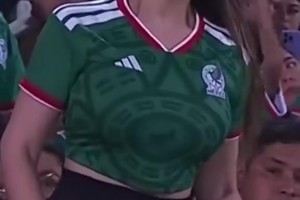 拉丁美女別有一番風情??！墨西哥美女球迷驚艷入鏡